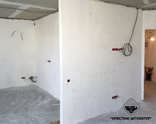 Штукатурка стандартной квартиры